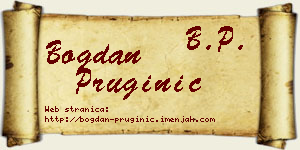 Bogdan Pruginić vizit kartica